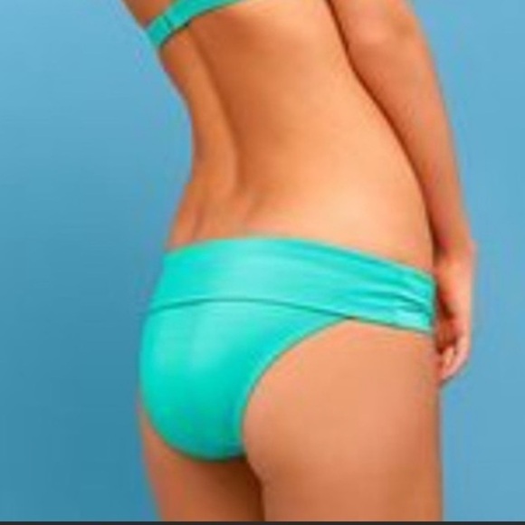 Victoria’s Secret teal mesh fold over bottom bikini - Picture 10 of 10